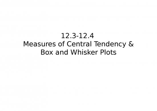 picture Measures Of Central Tendency Ppt 69749 | A1b Notes 3 4 Measures Of Central Tendency And Box And Whisker Plots