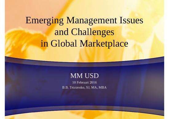 picture Technology Ppt 70894 | Bb Triatmoko, Sj, Ma, Mba, Emerging Management Issues And Challenges