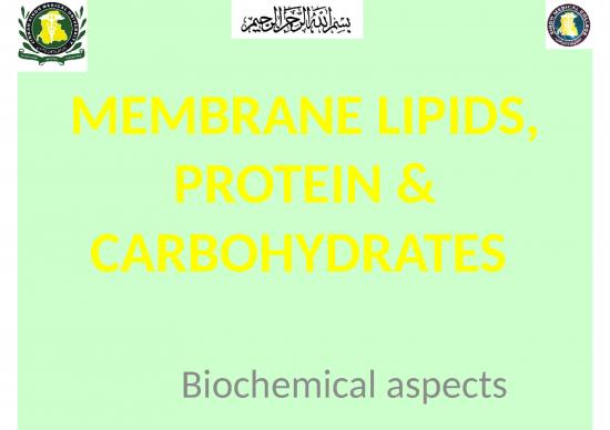 picture Cell Membrane Structure Ppt 71496 | Biochemical Aspect Of Membrane Lipids, Carbohydrate  &proteins Lec 2014