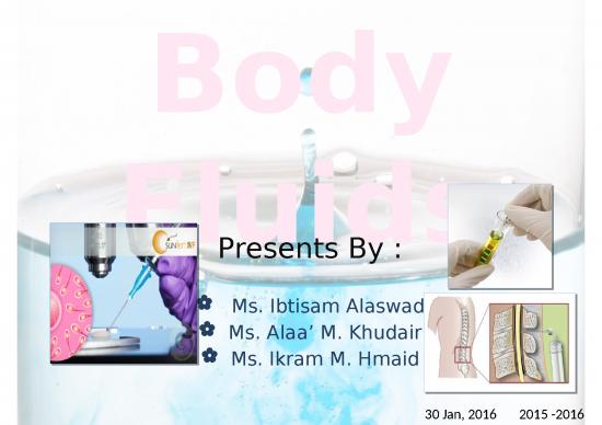 picture_Ppt Chemical 71432 | Body Fluids