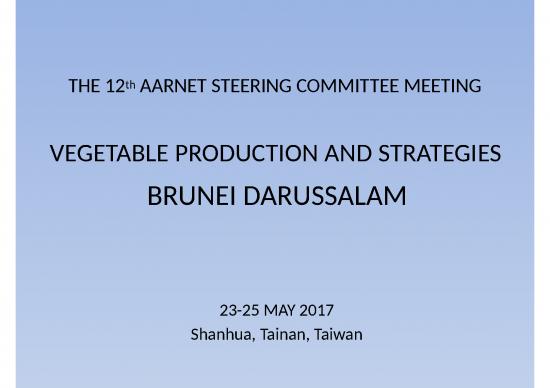 picture1_Technology Ppt 70112 | Brunei Darussalam Vegetable Production And Strategies Fuziah Hamdan