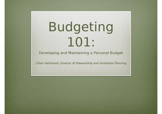 picture Personal Finance Management Ppt 71335 | Budgeting 101 Presentation