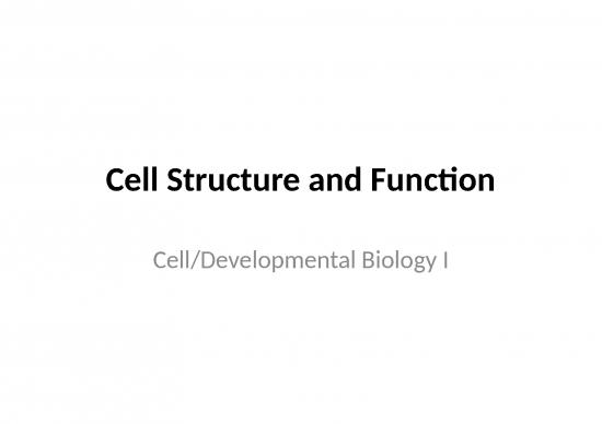picture1_Biology Ppt 71372 | Cell Structure And Function Southeast 2013 Cell Dev Biology