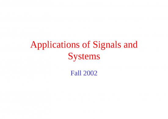 picture Digital Signal Processing Applications Ppt 70683 | Ece360