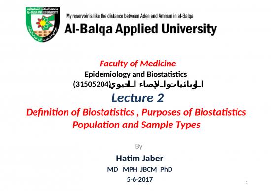picture Statistical Analysis Ppt 69787 | Final Ep And Bios Lecture 2
