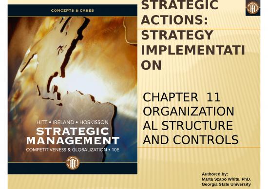 picture Strategy Presentation 24116 | Gm105chapter11 10e