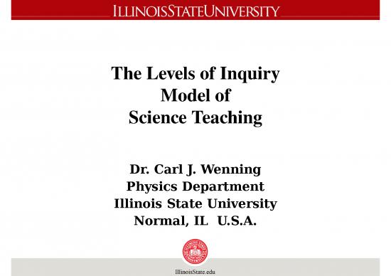picture Science Ppt 70815 | Levels Of Inquiry