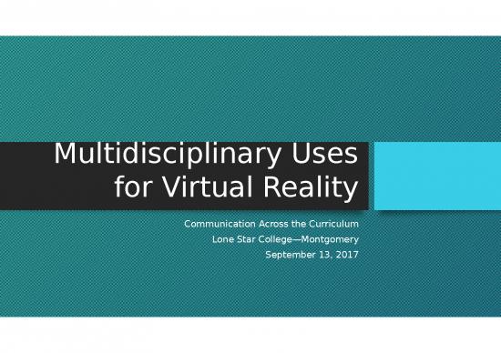 picture Virtual Reality Ppt Template 70338 | Multidisciplinary Uses For Virtual Reality