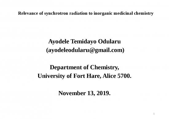 picture Chemistry Ppt 70239 | Odularu Relevance Of Synchrotron Radiation Saved
