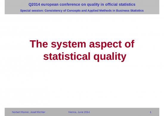 picture Statistical Methods Ppt 69882 | Rainer   Richter The System Aspect Of Statistical Quality