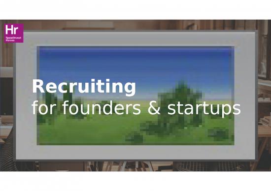 picture Strategy Presentation 69932 | Recruiting For Startups