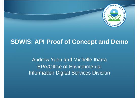 picture Proof Of Concept Ppt 69428 | Sdwis Prime Api Proof Of Concept Michelle Ibarra And Andrew Yuen