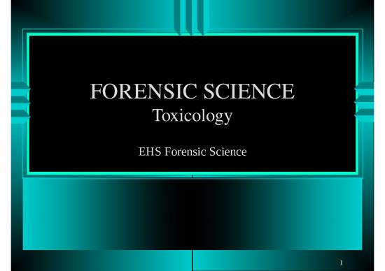 picture Behavior Ppt 70429 | Toxicology 1