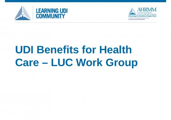 picture Powerpoint Summary Slide 70570 | Udi Benefits For Healthcare
