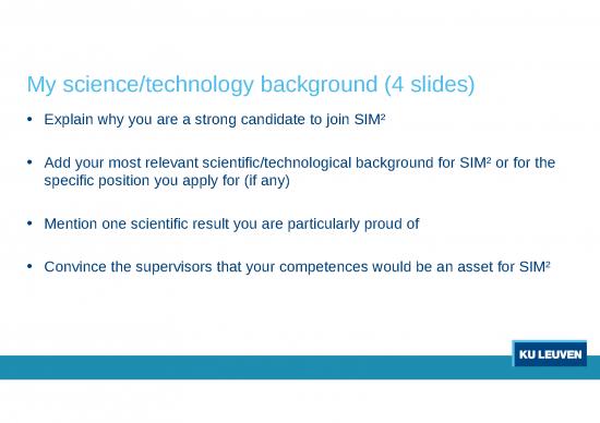 science-ppt-70326-sim2-template-presentation-your-name-date-ku-leuven
