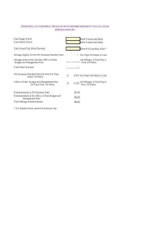 picture1_Mileage Rate 6420 | Mileage Rate Calculator - Standar Format