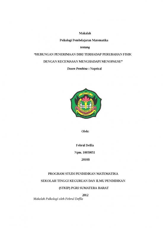 picture_Pengertian Psikologis 6750 | 150 Hubungan Penerimaan Diri Terhadap Perubahan Fisik Dengan Kecemasan Menghadapi Menopause - Psikologi Dan Filsafat