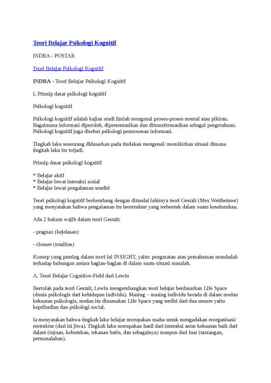 picture_Interaksi Individu Dengan Individu 6861 | Teori Belajar Psikologi Kognitif - Psikologi Dan Filsafat