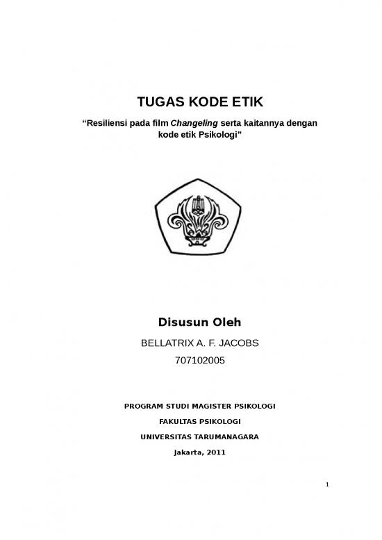 picture_Interaksi Individu Dengan Individu 6889 | 43 Resiliensi Pada Film Changeling Serta Kaitannya Dengan Kode Etik Psikologi - Psikologi Dan Filsafat