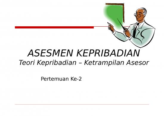 picture Personality Development Presentation 7026 | Teori Kepribadian Ketrampilan Asesor - Psikologi Dan Filsafat