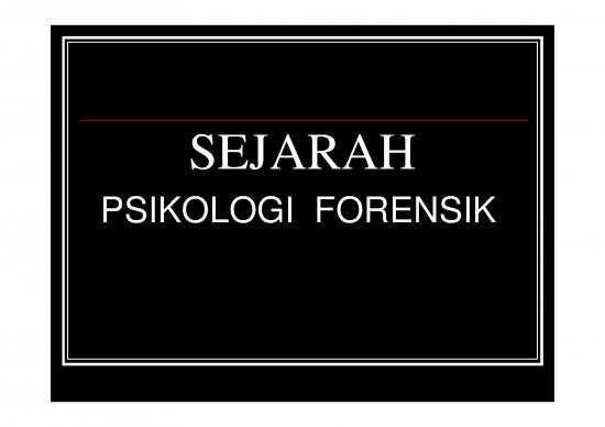 picture1_Psikologi Forensik | Pfr 172 Slide Sejarah Psikologi Forensik - Psikologi Dan Filsafat