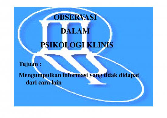 picture Psikologi Pdf 7066 | Pkl 142 Slide Observasi Dalam Psikologi Klinis - Psikologi Dan Filsafat