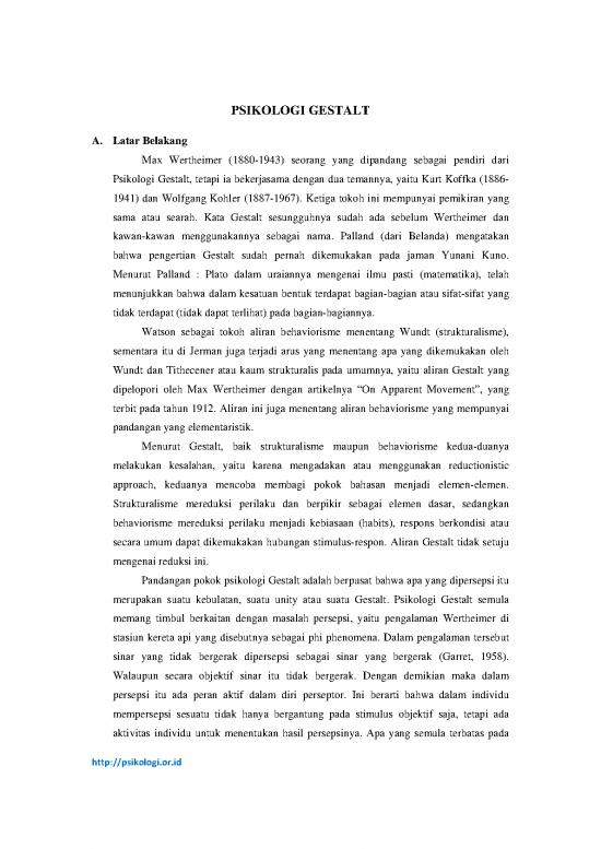 picture Psikologi Pdf 7069 | Presentasi Psikologi Gestalt - Psikologi Dan Filsafat