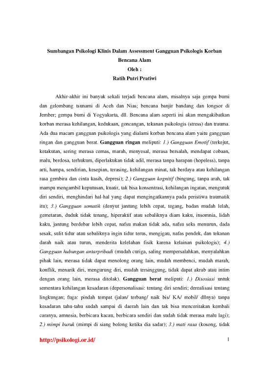 picture_Psikologi Pdf 7108 | Sumbangan Psikologi Klinis Terhadap Bencana - Psikologi Dan Filsafat