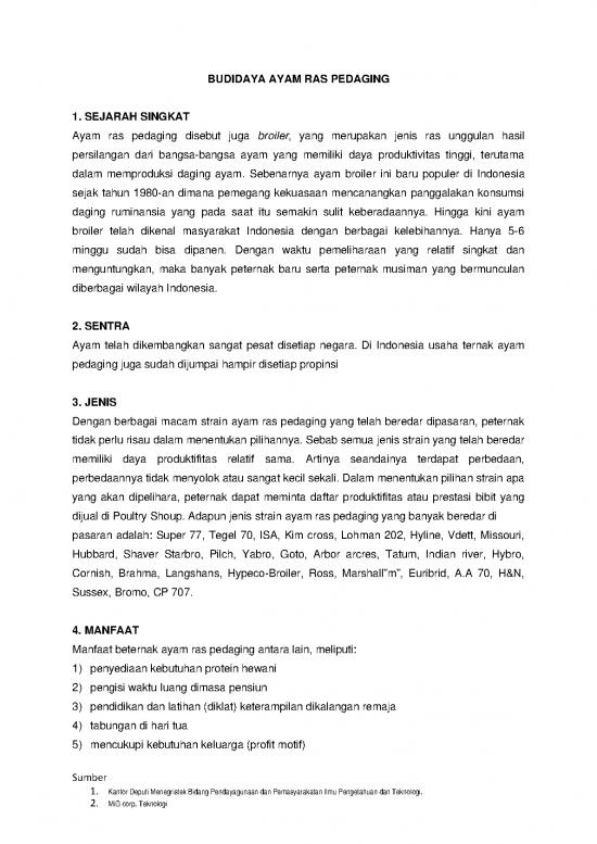 picture_Presentasi Usaha 7177 | Budidaya Ayam Ras Pedaging - Pertanian Dan Peternakan