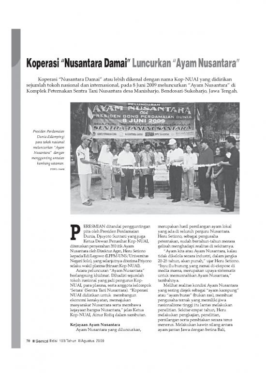 picture_Serba Serbi   Koperasi Nusantara Damai Luncurkan Ayam Nusantara - Pertanian Dan Peternakan