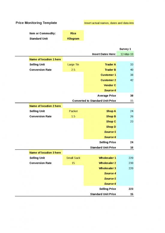 picture_Excel Sheet Download 7239 | Toolkit Org   Price Monitoring Template 0 - Standar Format