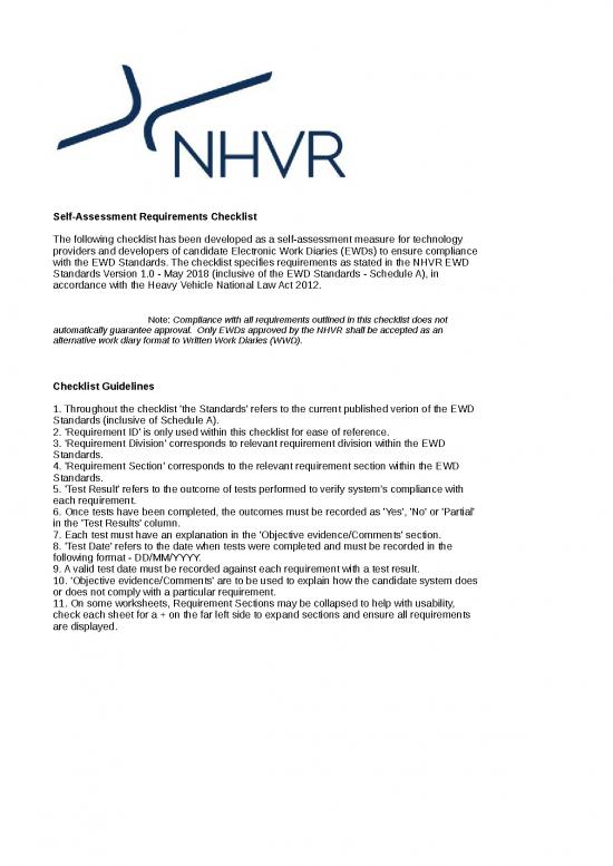 picture Excel Sheet Download 7308 | 201805 0819 Ewd Standards Self Assessment Checklist - Standar Format