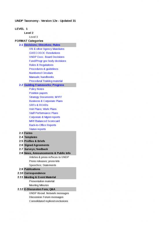 picture1_Reports In Excel Sheet 7353 | Arm03267 Taxonomy Format Categories Undp - Standar Format