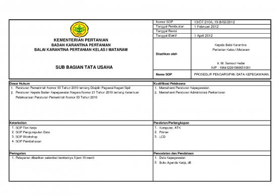 picture_Presentasi Usaha 7366 | Prosedur Pengarsipan Data Kepegawaian - Standar Format