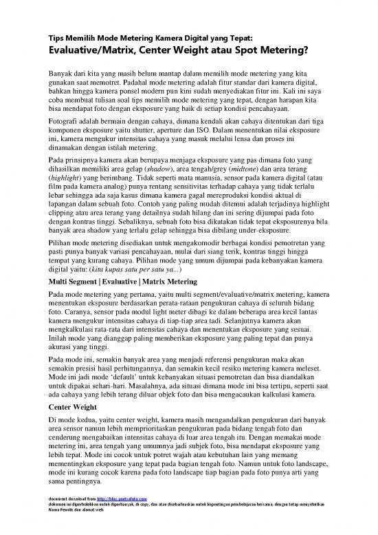 picture_Matrix Pdf 7428 | Tips Fotografi Memilih Mode Metering Kamera Digital Yang Tepat - Multimedia