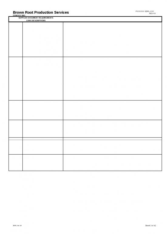 Excel Sheet Download 6535 Exhibit 6 Appendix 12 Supplier Document Requirements Listing Sdrl