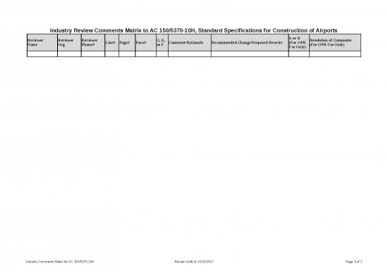 Excel Sheet Download 7252 | Draft 150 5370 10h Comment Matrix Industry ...