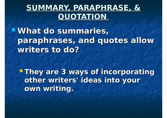 picture Writing Ppt 72982 | 1313082630 Teachingworkshop January2011 Summaryparaphrasequotationamanda
