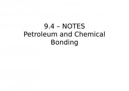 picture Ppt On Fractions 72106 | 4   Petroleum And Chemical Bonding