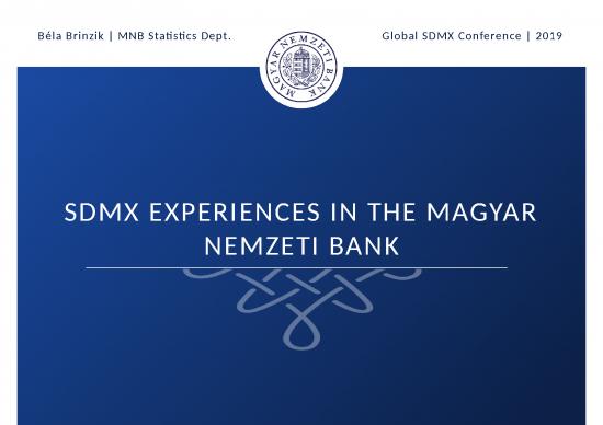 picture Corporate Powerpoint Templates 73261 | 5 Sdmx Experiences In The Magyar Nemzeti Bank