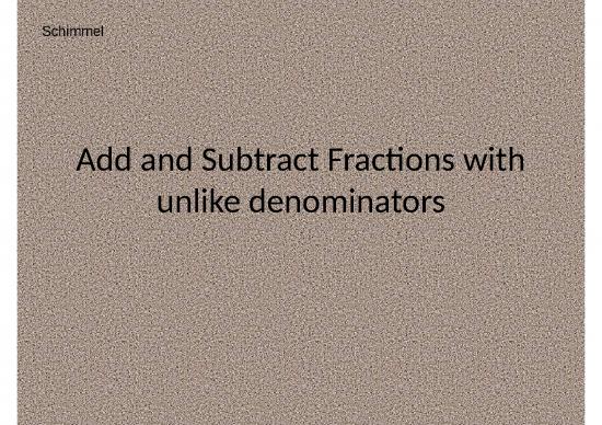 picture Ppt On Fractions 72753 | Add And Sub Fractions With Unlike Guide Practice