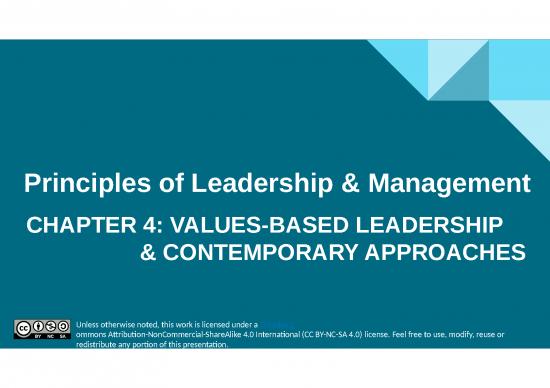 picture Company Presentation Templates 73511 | Chapter 4 Principles Of Leadership Management