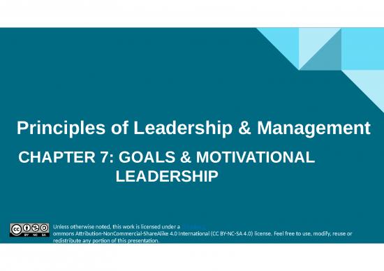picture Company Presentation Templates 73512 | Chapter 7 Principles Of Leadership Management