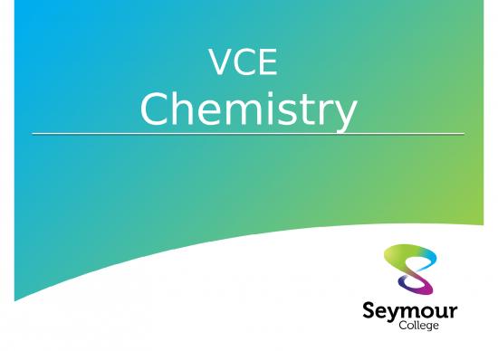 picture Ppt In Chemistry 72365 | Chemistry Vce Info Night Presentation 1