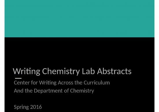 picture Writing Ppt 72372 | Cwac Writing Chemistry Abstracts Powerpoint For Students Spring 2016 0
