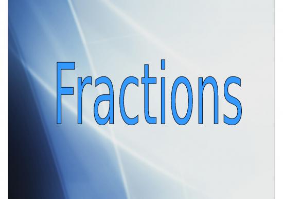 picture_Ppt On Fractions 72774 | Denominators And Numerators Tuesday