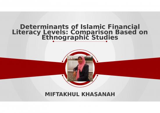picture Financial Presentation Template 71641 | Determinants Of Islamic Financial Literacy Levels Comparison Based On Ethnographic Studies