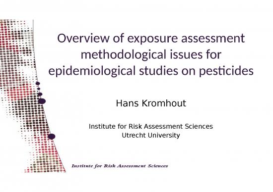 picture Chemical Potential Ppt 72291 | Epicoh 2017 Kromhout