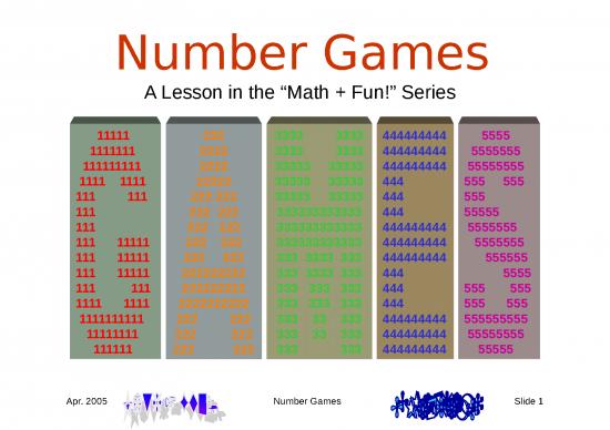 picture Math Ppt 72575 | F38 Number Games