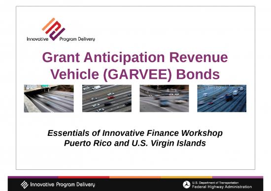 picture Financial Presentation Template 71887 | Grant Anticipation Revenue Vehicle Bonds 0515